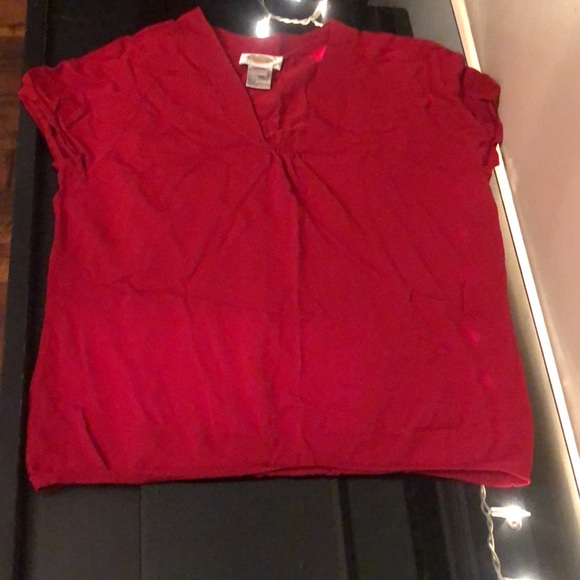 Very Sweetly Made Talbots Stitched Blouse - Picture 3 of 6